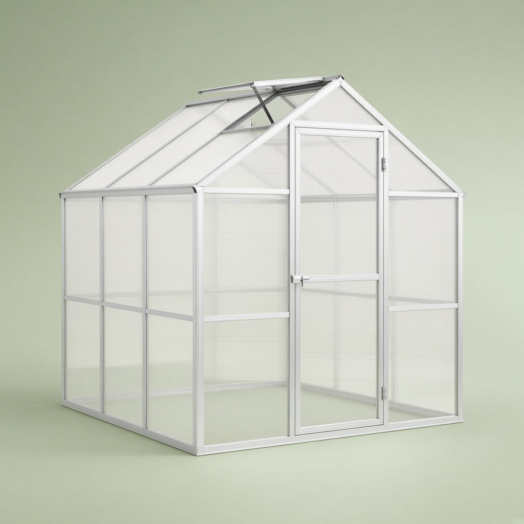 6x8 Hobby Greenhouse Kit, Hillside Greenhouse