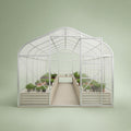 8x12 Backyard Greenhouse Kit, Hillside Greenhouse
